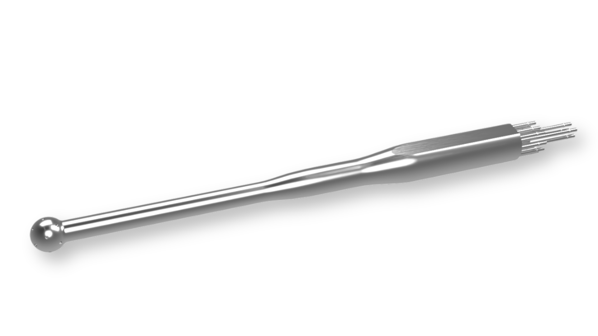 14-hole omnidirectional probe with spherical tip