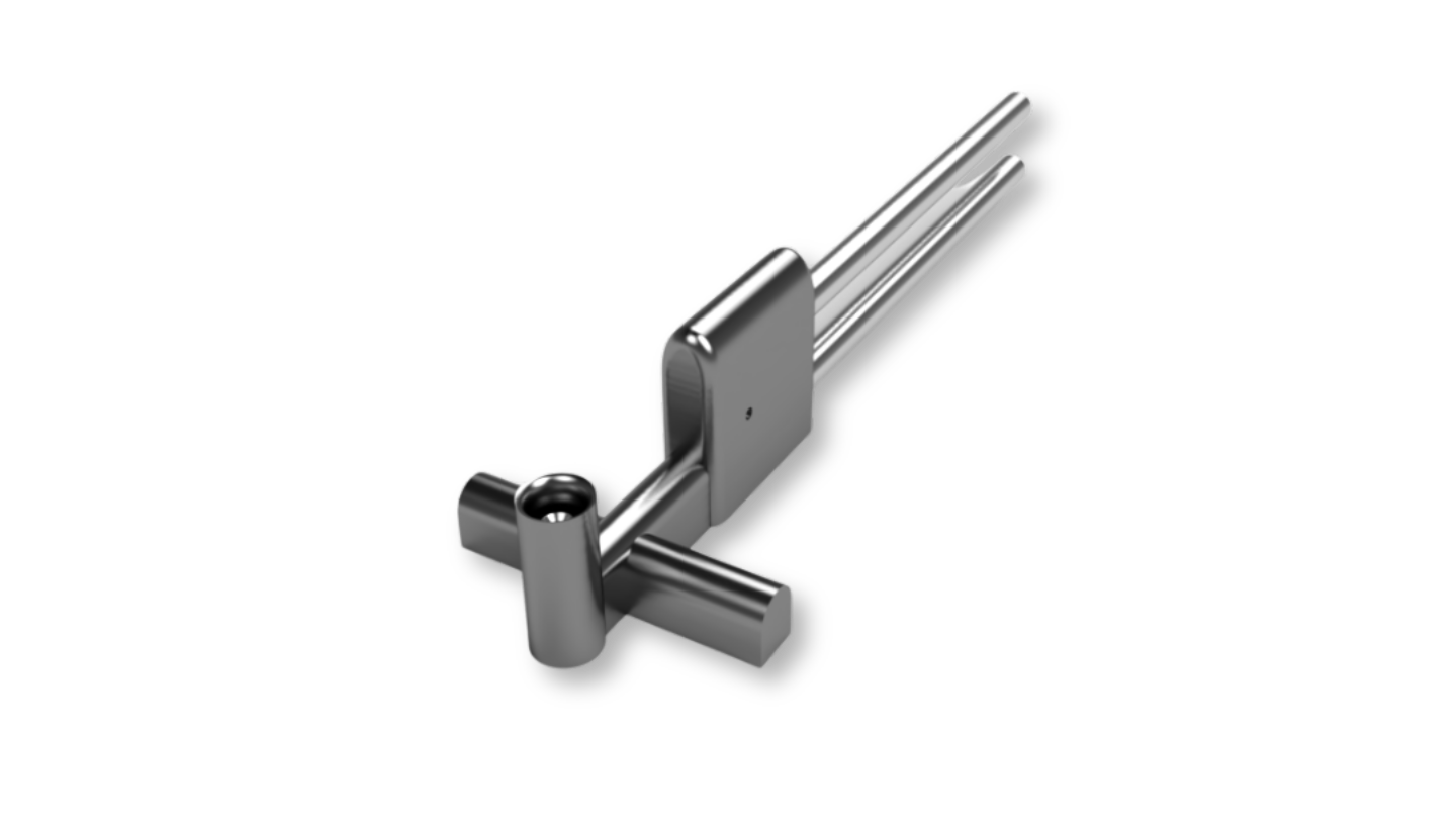 Radiator probe with Kiel head for total pressure and mass flow measurement